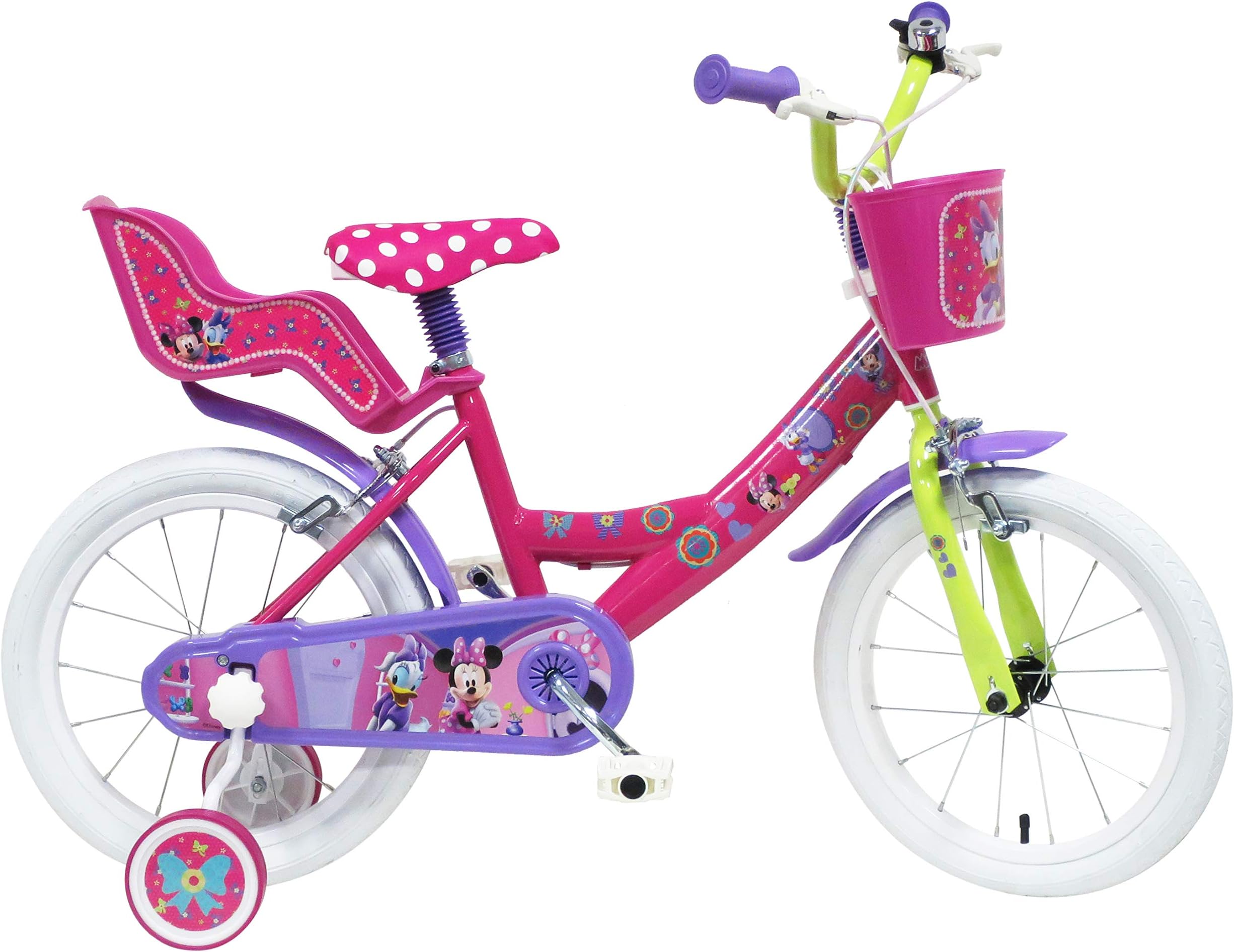 DENVER BIKE 13128 Denver ''16" Disney Minnie Mouse'' Bike, Multi Colour
