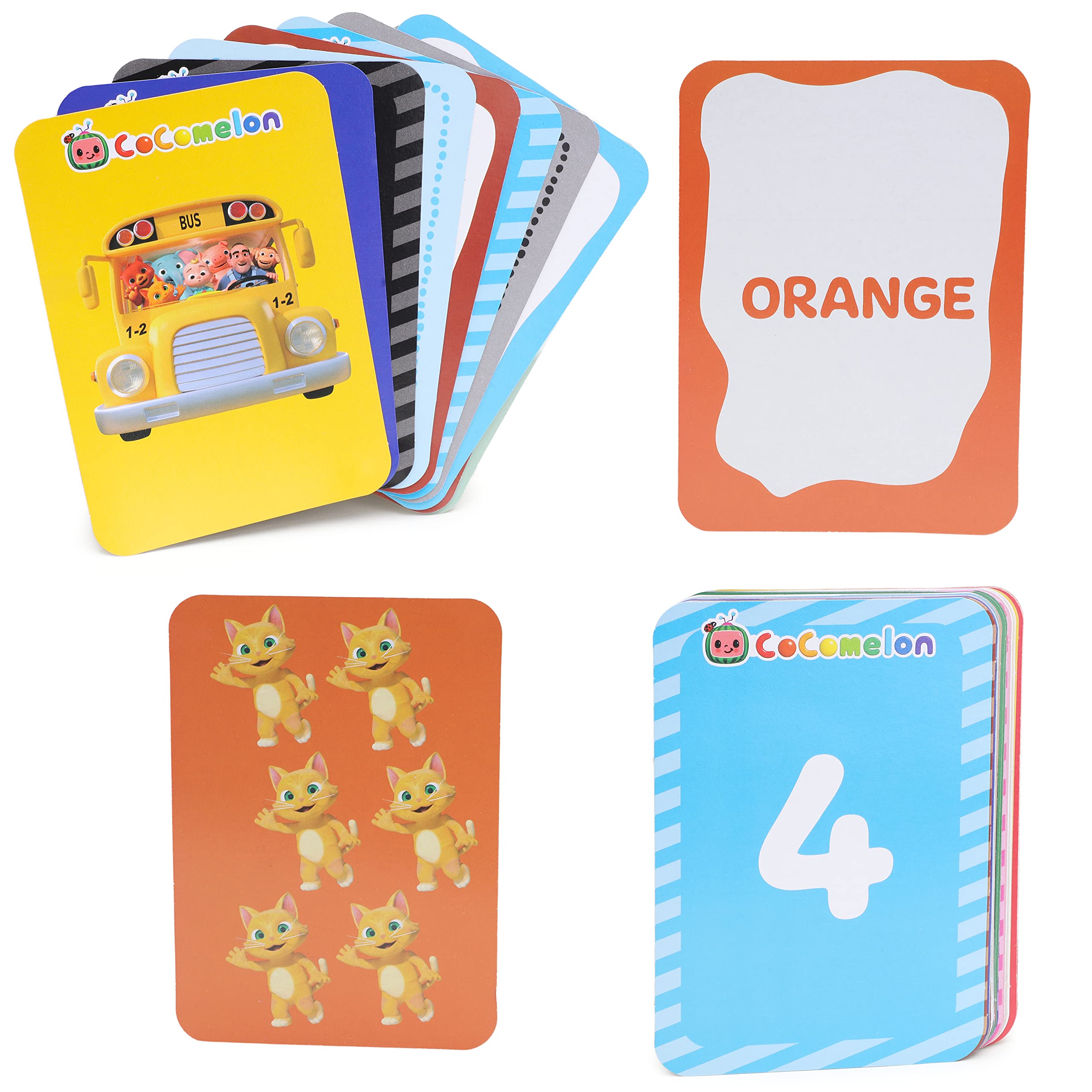 Toyland® Cocomelon My First Learning Cards! Learn Colours, Numbers & Shapes - Toddler Games - Age 18 Months +