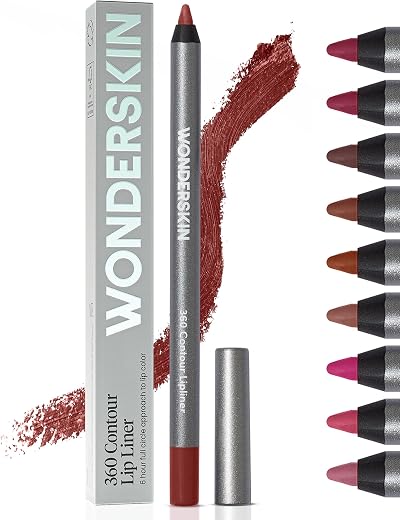 Wonderskin 360 Contour Lip Liner Mahogany Brown Waterproof Long-Lasting