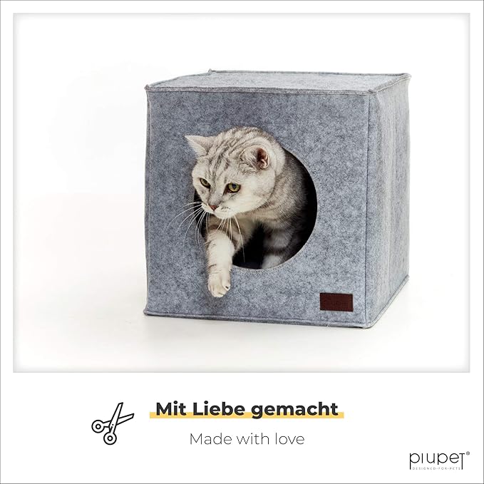 Piupet Panier Chat Coussin Inclus Compatible Avec Ikea Kallax Etageres Amazon Fr Animalerie
