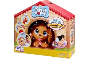 Little Live Pets My Puppy's Home Playset, Interactive Play Dog with Building Dog House Toys, Puppy Plush Toy with 25+ Sounds for Kids of Ages 5+