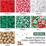 Funtopia Christmas Clay Beads Bracelet Kit 5100+ Pcs for Jewelry Making view 2