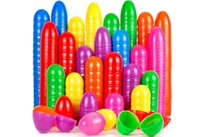 OCTERIC 120 Pcs 2.3" Colorful Plastic Easter Eggs Bulks, Fillable Empty Easter Eggs for Easter Hunt, Fillling Treats, Basket Suffers Fillers, Easter Theme Party FavorClassroom Prize Supplies