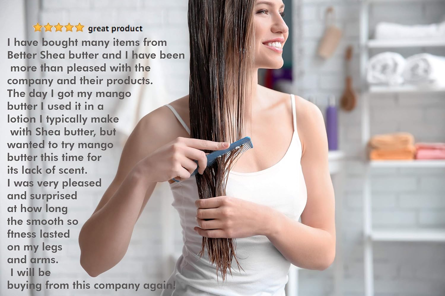 100% Pure Mango Butter - Can Substitute Shea Butter in Soap and Lotion Recipes - Moisturizing, Scent-free, Hexane-free - 8 oz by Better Shea Butter : Beauty