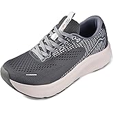 JACKSHIBO Wide Toe Box Shoes Women Arch Support Wide Sneakers for Running Walking Athletic Tennis Orthopedic Plantar Fasciitis Workout with Thick Cushion Zero Drop Sole Width Shoes