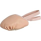 Linodes Leather Pirouette Half Sole Jazz Ballet Dance Shoe Turning Shoes for Women and Girls