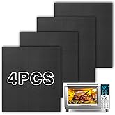 4 Pack Air Fryer Liners for Nuwave Bravo Air Fryer Toaster Smart Oven, Baking Mat Air Fryer Liners Reusable Compatible with Nuwave 30-QT XL Capacity Countertop Convection Oven