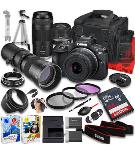 Amazon.com : Canon EOS R100 Mirrorless Camera with 18-45mm Lens +