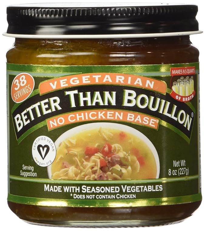 Amazon Com Better Than Bouillon No Chicken Base Vegan Certified 8 Oz No Chicken Broth Grocery Gourmet Food