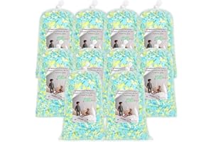 Garifon Bean Bag Filler, 50lbs Shredded Memory Foam Filling, Bean Bag Chair Filling Stuffing, Bean Bag Refill Insert, Punching Bag Filler, Pillow Filler Stuffing for Stuffed Animals/Arts Crafts(Multi)