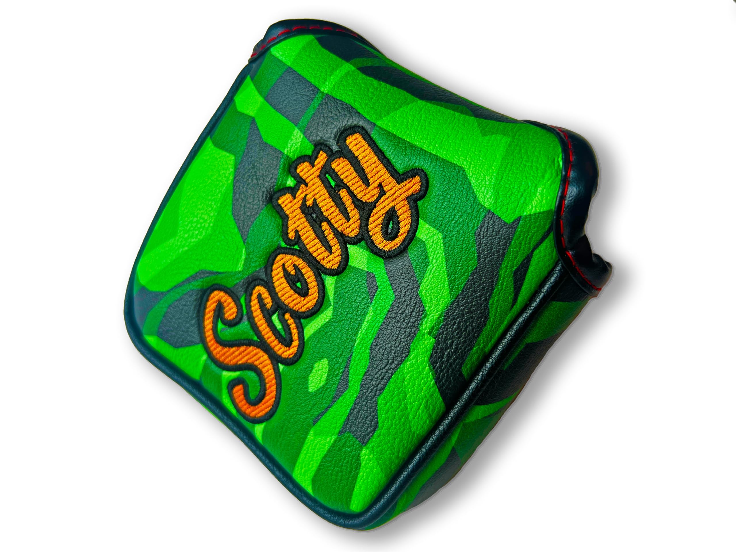 Magnetic Scotty Blade or Mallet Golf Putter Head Cover - Zebra Camo - Gift For Men (Mallet Putter Cover)