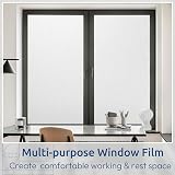 rabbitgoo Window Film Privacy Frosted, 44.5x200 cm, UV Blocking, No Glue view 7