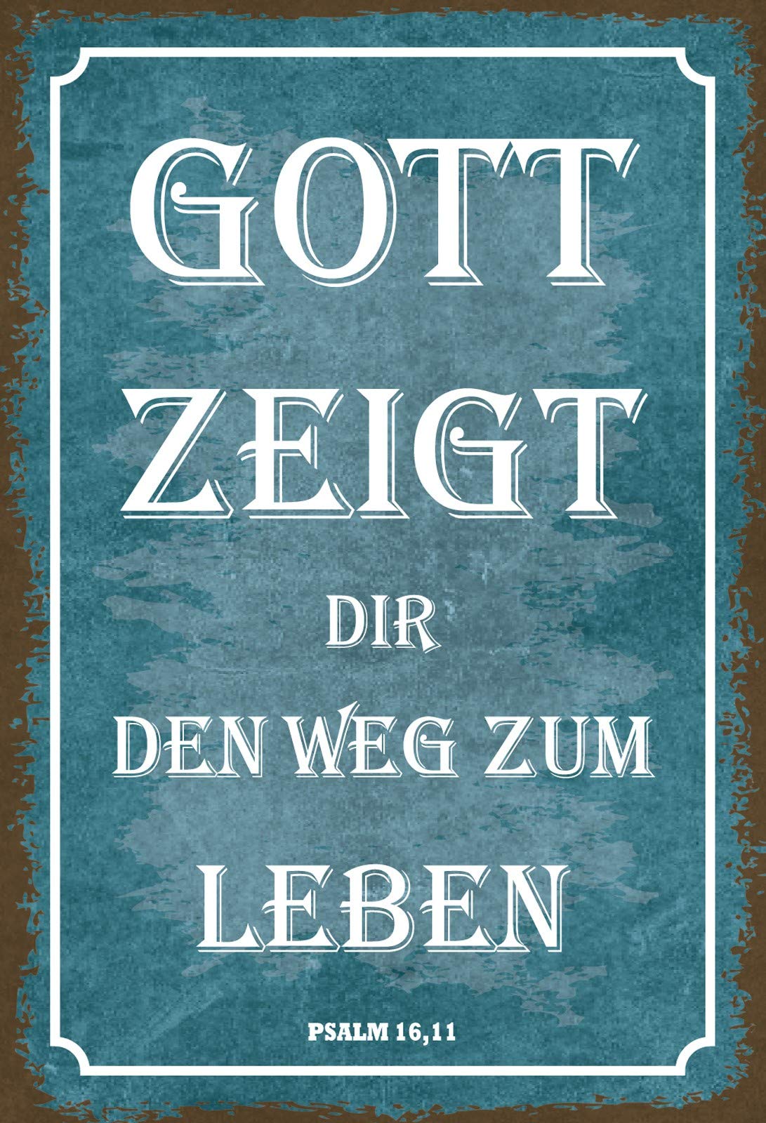 Schatzmix Tin-Plate Sign, Sheet metal, Multicoloured, 20x30 cm