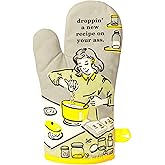 Blue Q Droppin' a New Recipe on Your Ass Funny & Cute Oven Mitts, Home Kitchen Gifts, Cooking Accessories, Super-Insulated Quilting, Natural-Fitting Shape, Pot Holders, 100% Cotton, Size 12.5"Lx7.5"W