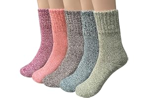YSense Wool Socks for Women, Winter Boot Socks Stocking Stuffers Gifts for Women Warm Crew Hiking