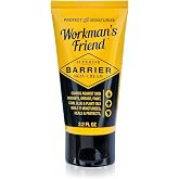 WORKMAN'S FRIEND Barrier Skin Cream - Heals Cracked Hands - Moisturizer and Protectant from Chemicals &amp; Plant Oils - 2.2 ounce