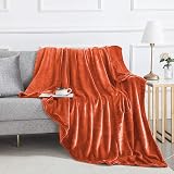 MOONLIGHT20015 Fleece Throw Blanket 130x150 cm 400 GSM Rust view 8
