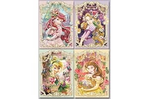 RYMILIE Diamond Painting Kits for Adults - 4 Pack Princess DIY 5D Diamond Art Kits Full Drill Diamond Dots Paintings with Diamonds Gem Art and Crafts Home Decor 12x16inch