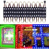 LED Window Lights Waterproof Storefront Lights LED Module Signs | Business Decorative Light for Advertising Business Store Light 12V 5050 20FT RGB (2 packs)
