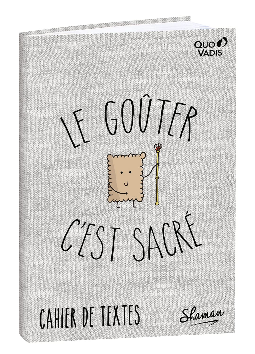 Quo Vadis - Collection: Shaman - Text Book - Size: 15 x 21 cm - Clairefontaine White Paper - Séyès Regulation (Large Squares) - Daily tabs - Le Snack is Sacred