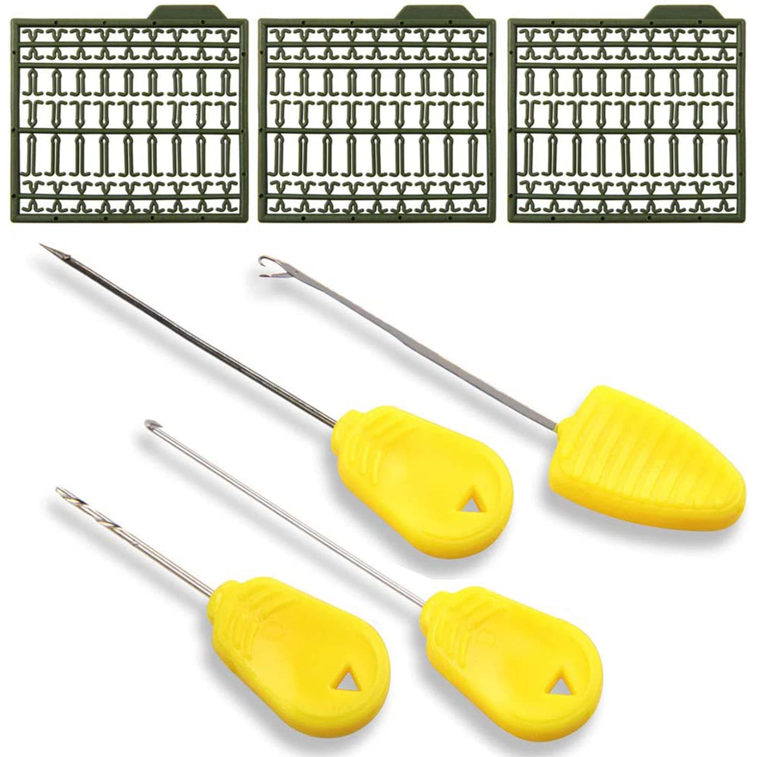 SHADDOCK Baiting Needle Set for Carp Coarse Fishing - Carp Fishing Baiting Rigs Tool Kit Baiting Needle with 3 Frames Baits Boilie Stopper, Knot Puller and Pliers Carp Fishing Tackle Set