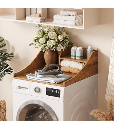 Amazon.com: Washer Dryer Counter top - Real Wood Butcher Block