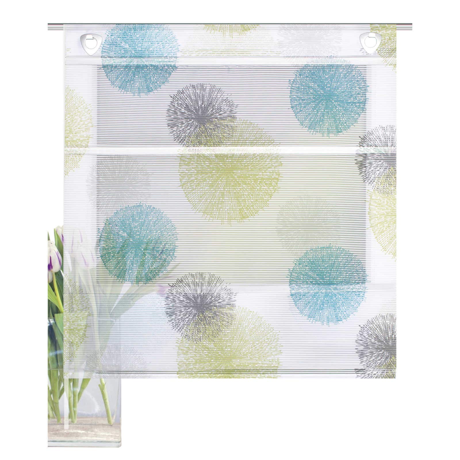 Home Fashion Rawlins Magnetic Blind Bamboo Look Blue Green 130 x 60 cm