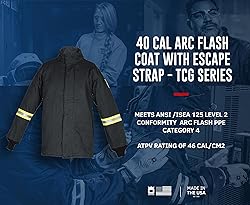 Oberon Arc Flash Escape Strap Equipped Coat - 40