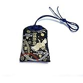 Japanese Omamori - 10 Styles of Good Luck Charms for Health/Career/Education/Love/Safety/Wealth (Win Everything - Black with Birds)