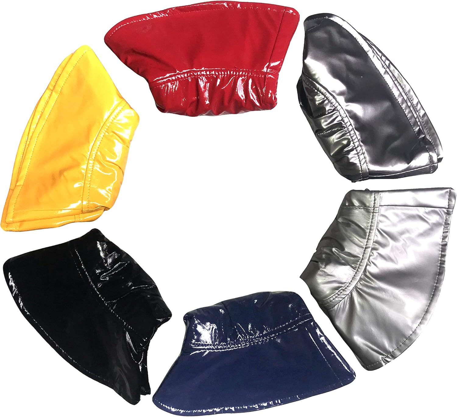 TOUTACOO, Wide-Brimmed Vinyl Rain Hat Yellow at  Women’s Clothing store
