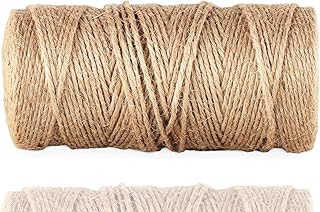 Juteschnur 100 m Bastelschnur für Garten - Dekoration & Basteln - Gartenschnur Jute Schnur Kordel Kordelband braun