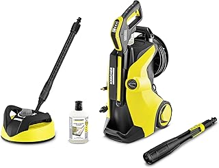 Kärcher Hochdruckreiniger K 5 Premium Full Control Plus Home (Druck: 20-145 bar, Fördermenge: 500 l/h, Schlauchtrommel, Flächenreiniger T 350, Reinigungsmittel, 3-in-1 Strahlrohr, Plus Power Pistole)