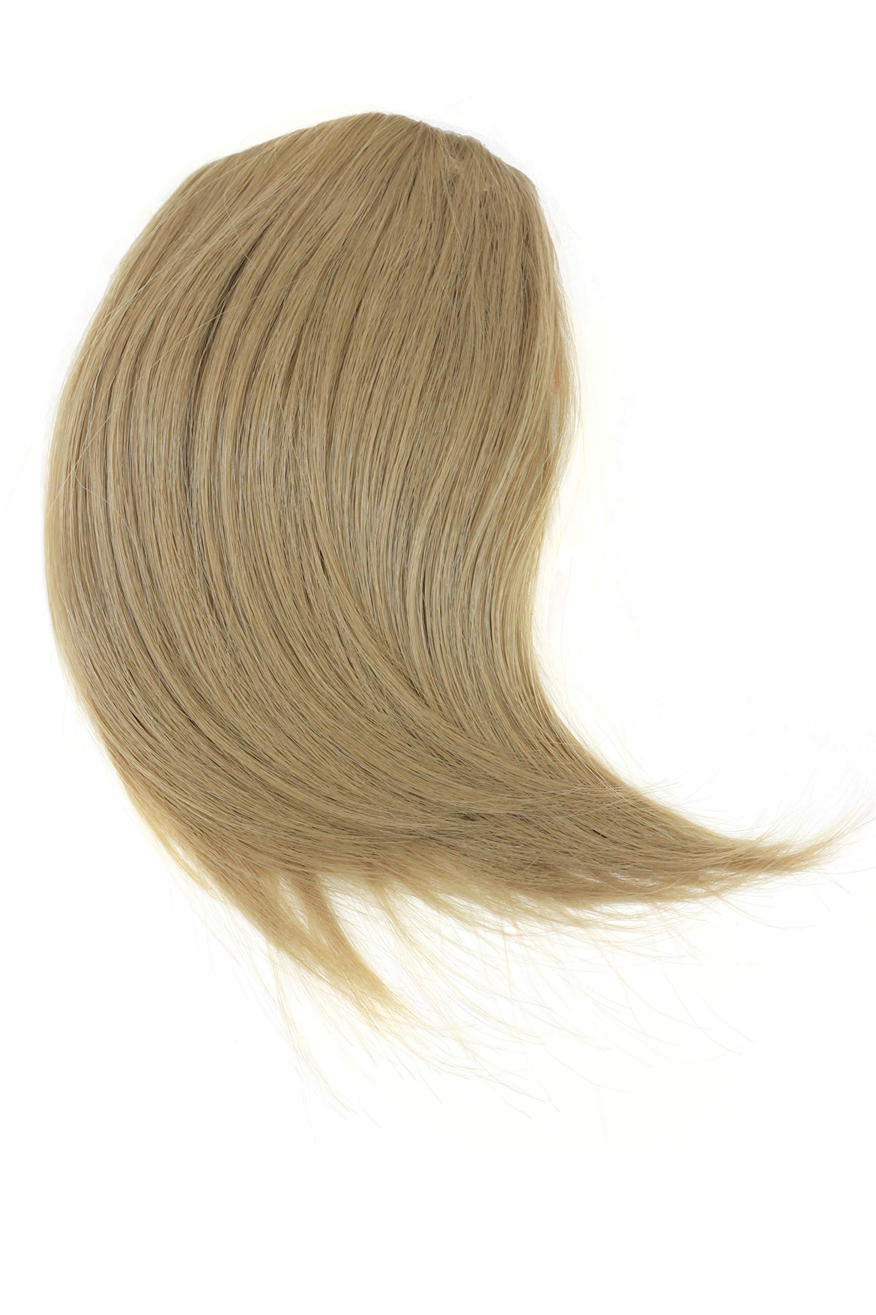 Hair Piece Clip in Bangs Fringe synthetic fiber dark blond ash ashblond YZF-1088HT-24