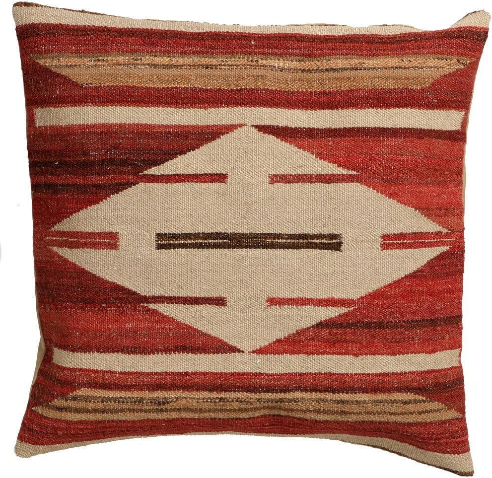 WR Home Decore Sale, Handmade Genuine Kilim Cushion Cover Pillow Case Vintage Style,58cm x 58cm/22''/22''(1337)
