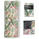 Nomadix Mini Towel - Perfect for Beach, Pool, Travel, Camping, Yoga - Made with Recycled Materials - Super Absorbent - Sand Resistant - Palms Pink - 16x40