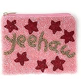 Twine and Love YEEHAW Beaded Pouch - Cute Boho Coin Purse, Best Friend Gift, Party Favors