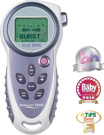 Babycare TENS Elle TENS Maternity Machine Dual Channel with Electrodes Batteries