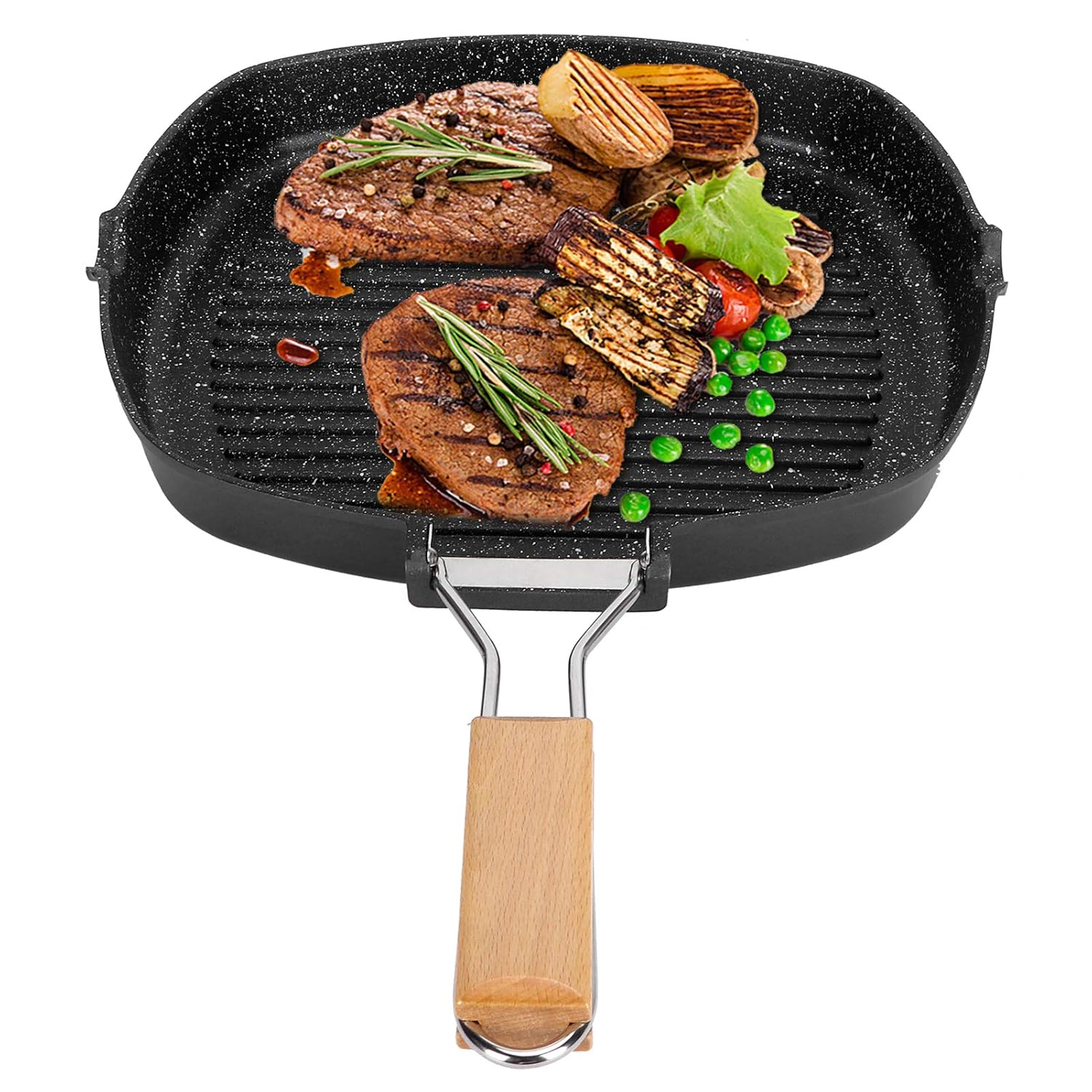 Camping Grill Pan, Frying Pan, High Temperature Casting Uniform and