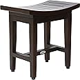 AquaTeak Patented 18" Maluku Lotus Mocha Teak Shower Bench