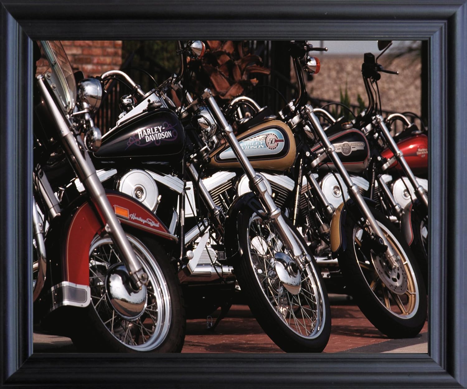 Impact Posters Gallery Harley Davidson Motorcycles in Row