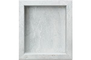 Palisade 17.5 in. x 15.5 in. Vinyl Waterproof Shower Niche Insert in Polar Frost