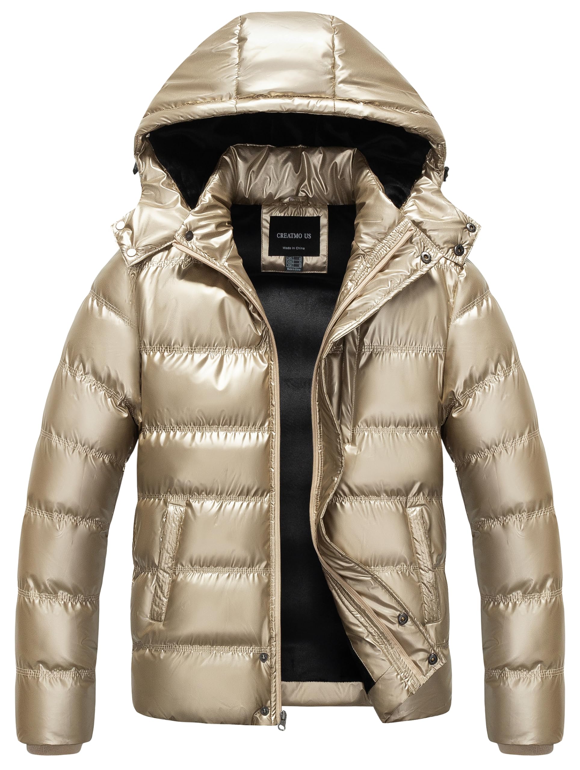 CREATMO US Mens Bubble Jacket Puffy for Men Winter