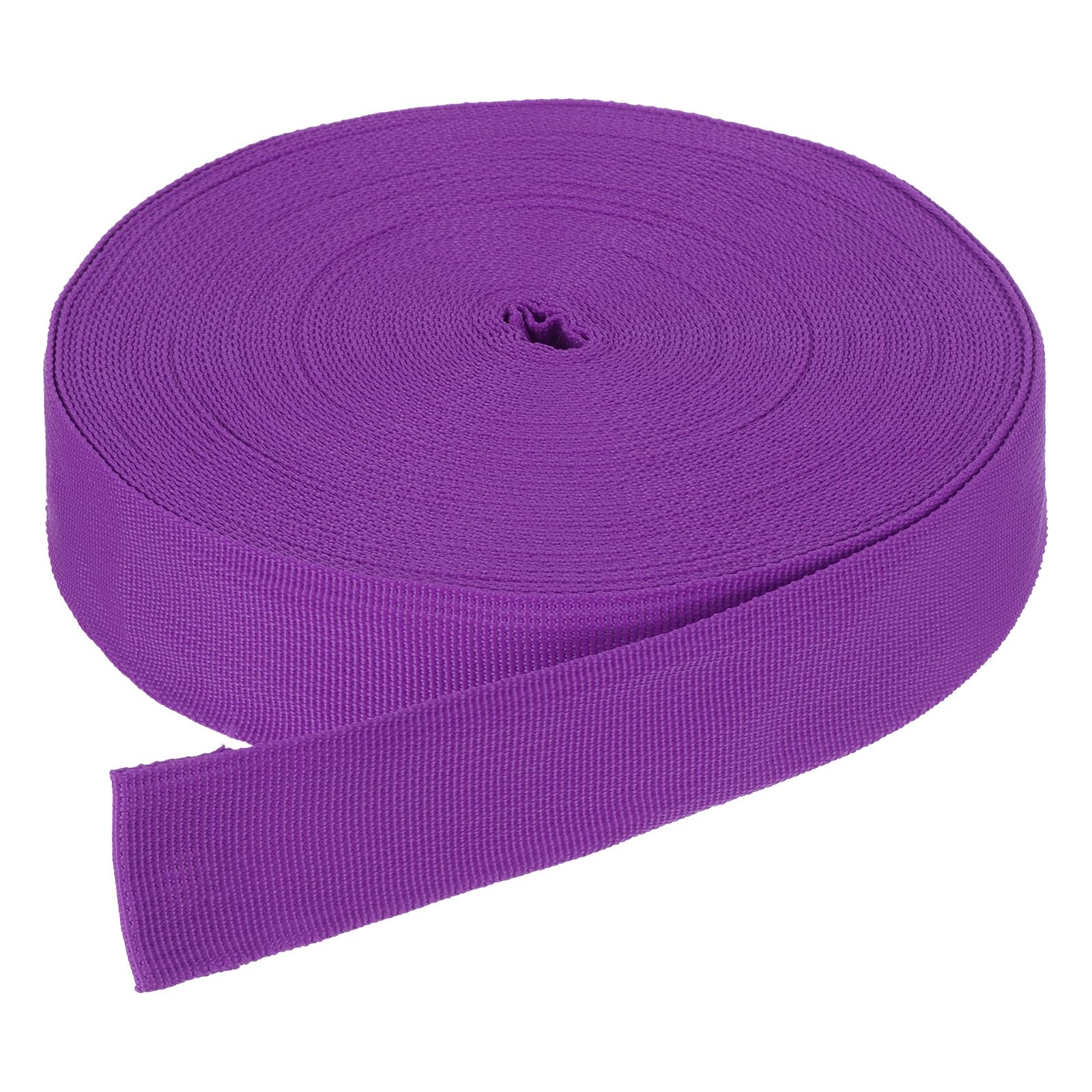 DMiotech 50 Yard x 1 1/2 Inch Width Nylon Webbing Strap Poly Flat Webbing Strapping for DIY Craft Backpack Strapping, Sewing, Outdoor Gear Repair, Purple