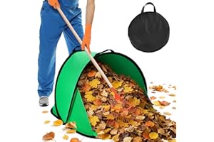 VICAMB 2025 New 60 Gallon Pop-Up Foldable Leaf Collector,Portable LeafBag,600D Oxford Cloth Leaves Pick Up Tool,Thicken Collapsible Leaves Picker Bag,Dustpan-Type Lawn Collector,Reusable Yard Garden Bag