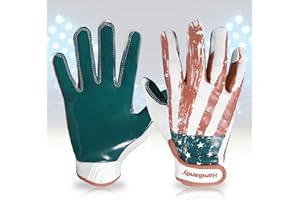 BC KONGOUARD KONGOUARD Youth Flag Football Gloves, Football Receiver Gloves Boys Girls, Sticky Grip Kids Football Gloves