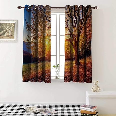 Amazon Com Fall Tree Customized Curtains Big Majestic Autumn Tree