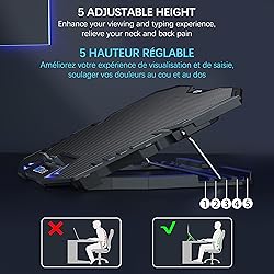 TopMate C5 12-15.6 inch Gaming Laptop Cooler