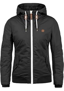 DESIRES Tilla Damen /&Uuml;bergangsjacke leichte Jacke mit Kapuze