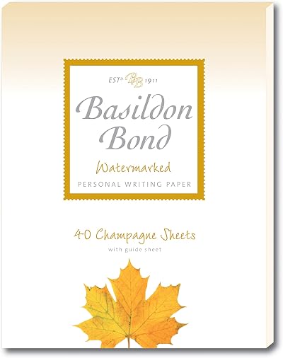 Basildon Bond Luxury Writing Pad 40 Sheets Champagne P4TO 178 x 229mm