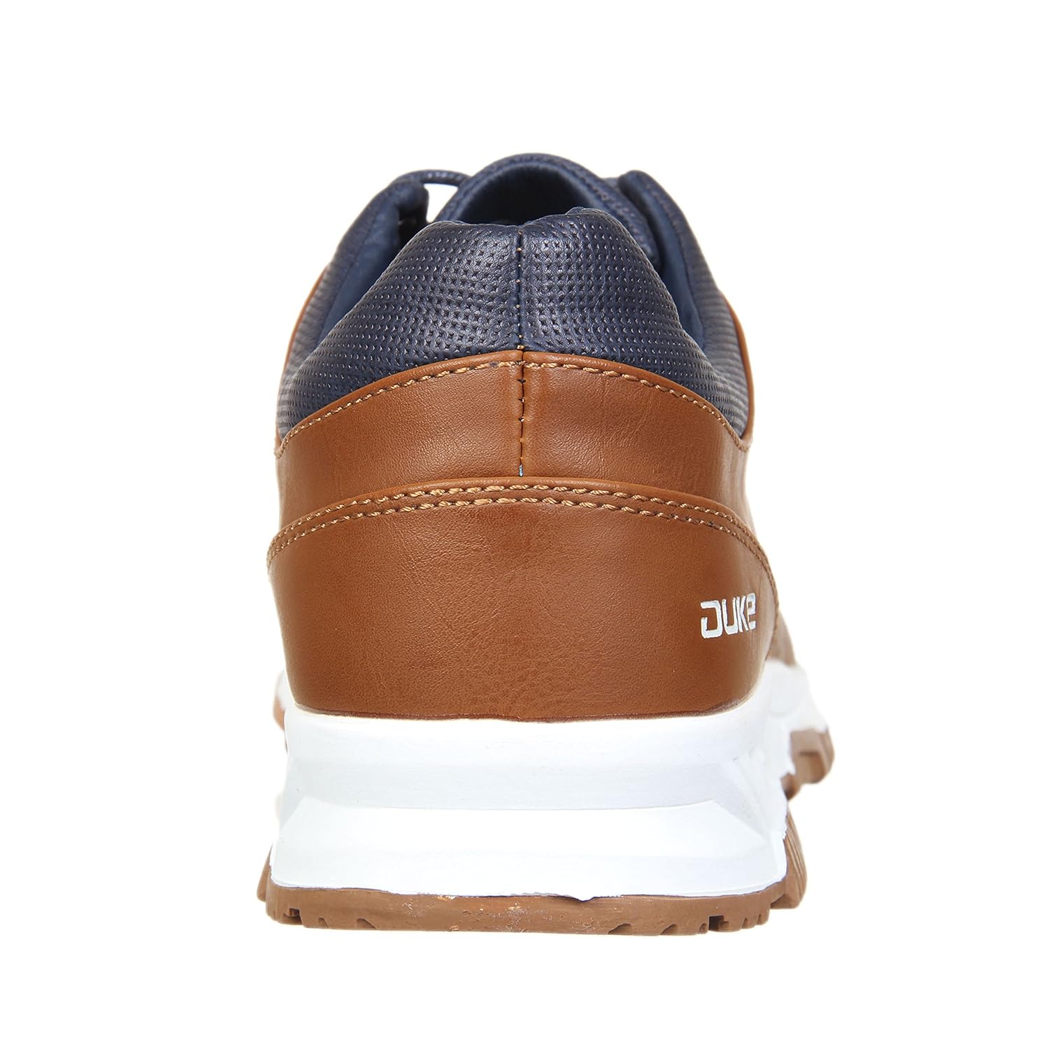 duke mens brown/navy casual shoes